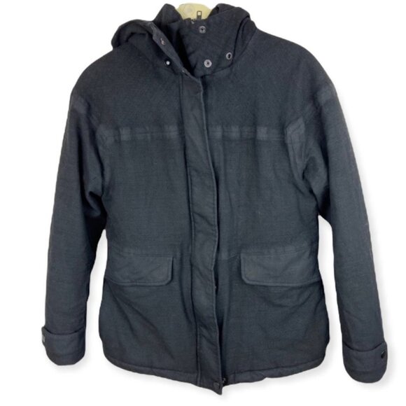 Aritzia Hooded Black Puffer Coat Community Size Small Biko Winter‎ Coat Puffer S - Picture 3 of 8